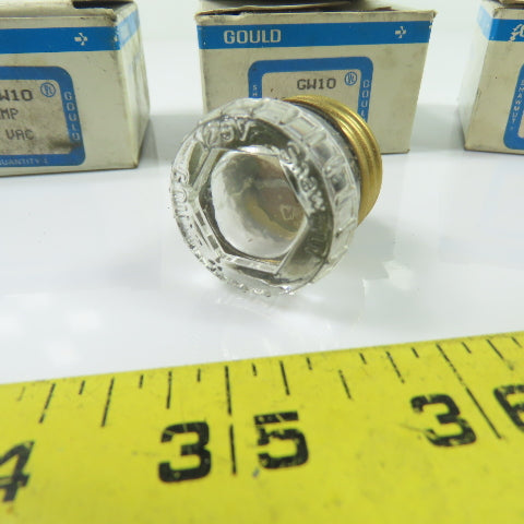 Gould Shawmut GW10 Glass Plug Fuses 10A 125VAC Lot Of 20