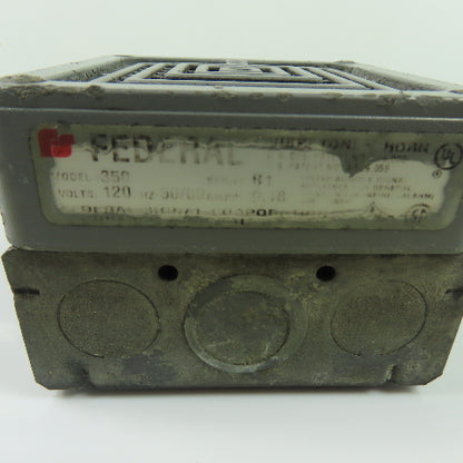 Federal Signal Model 350 Vibratone Horn 120VAC 0.22A Ser B1