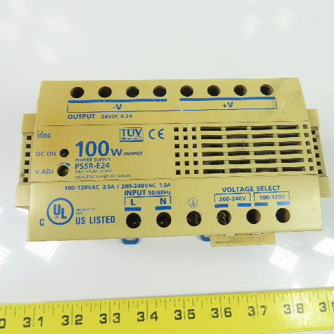 Idec PS5R-E24 Power Supply 100W 24VDC 4.2A Output 100-120/200-240VAC Input