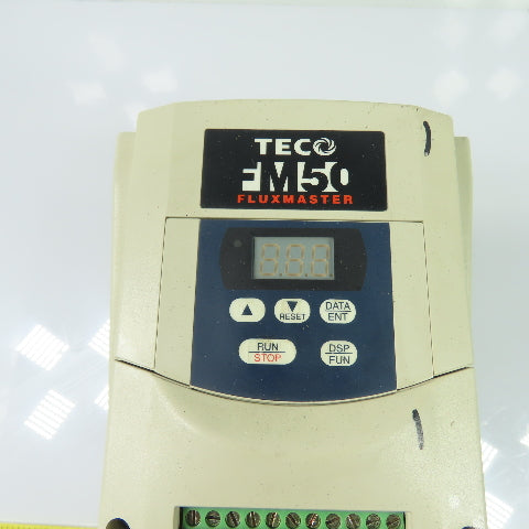 TECO FM50-202-C Fluxmaster AC Drive VFD 200-240V 2HP 7.5A Output