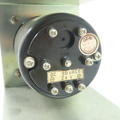 Gomi Electric J4994S Analog AC Ammeter Panel Meter 20/5A 24VDC