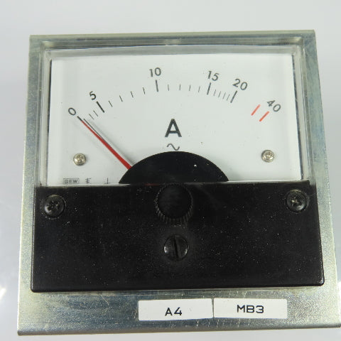 Gomi Electric J4994S Analog AC Ammeter Panel Meter 20/5A 24VDC