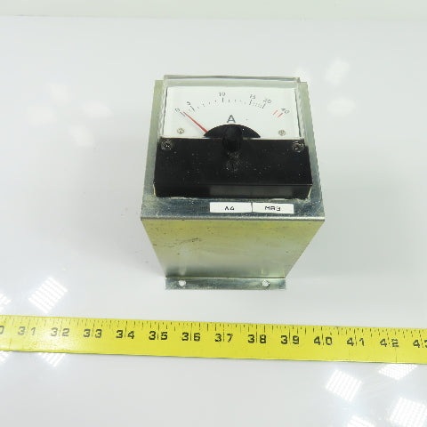 Gomi Electric J4994S Analog AC Ammeter Panel Meter 20/5A 24VDC
