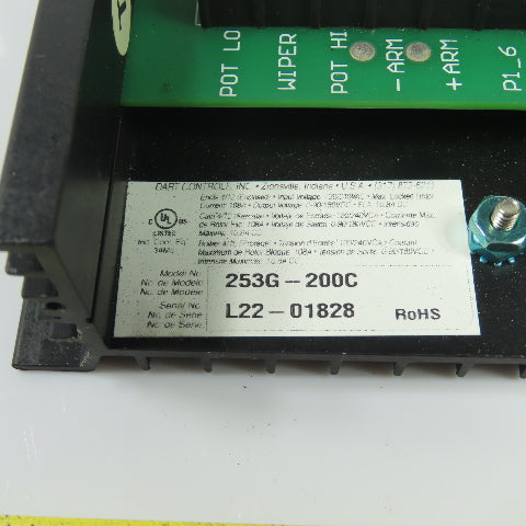 Dart Controls 253G-200C DC Motor Speed Control 120/240VAC 10.8A DC Output