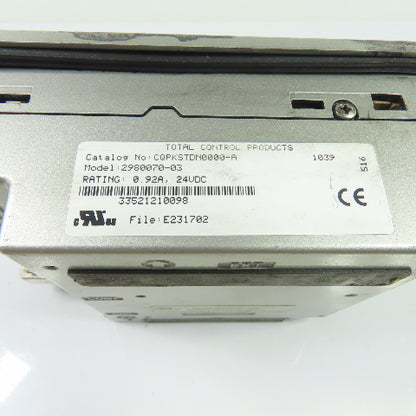 Total Control Products CQPKSTDN0000-A QuickPanel Operator Interface Panel 24VDC