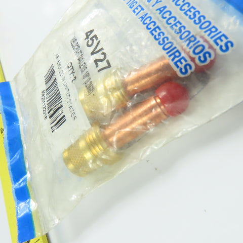 Miller 45V27 Weldcraft TIG Torch Gas Lens 1/8" 3.2mm Lot Of 2