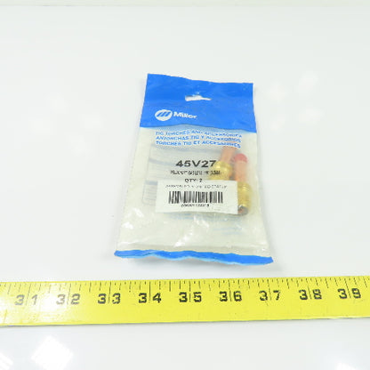 Miller 45V27 Weldcraft TIG Torch Gas Lens 1/8" 3.2mm Lot Of 2