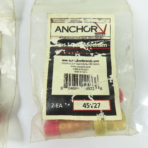 Anchor Brand 45V27 TIG Welding Gas Lens Medium 1/8" Lot of 5