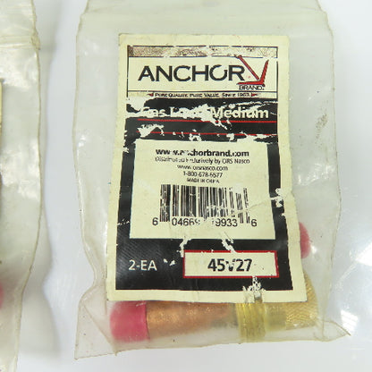Anchor Brand 45V27 TIG Welding Gas Lens Medium 1/8" Lot of 5