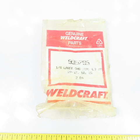 Weldcraft 995795 1/8" Large Gas Lens 3.2mm WP-17 18 26 TIG Torch