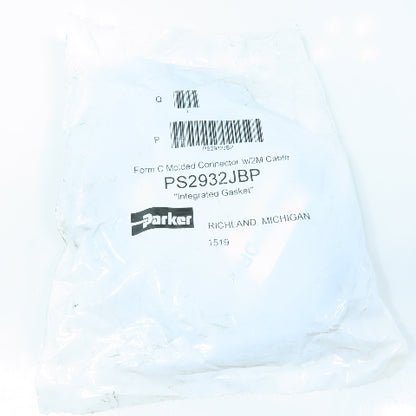 Parker PS2932JBP Form C Molded Solenoid Connector w/ 2M Cable