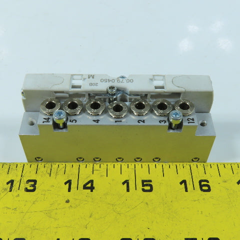 Camozzi 00.79.0450 HP1V-10-35S01 Pneumatic Valve Island Subbase Manifold