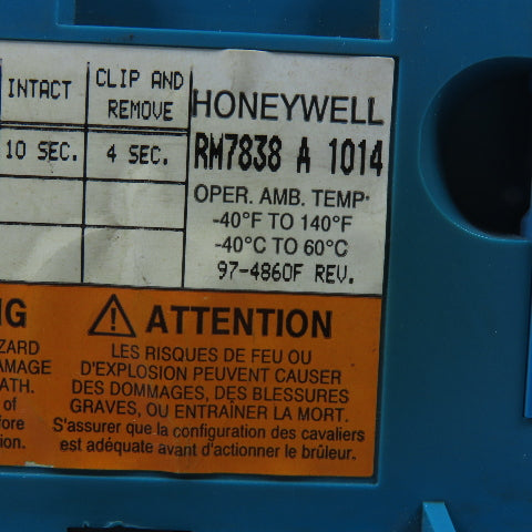 Honeywell RM7838A1014 Relay Module 90s Timing Card Flame Amplifier