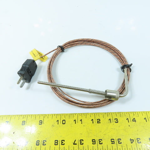 Industrial Thermal Product JP33-04(3/4)-13A-F3180-4 90° Bayonet Thermocouple 15'