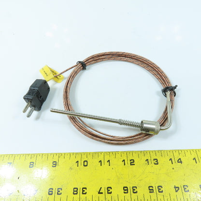 Industrial Thermal Product JP33-04(3/4)-13A-F3180-4 90° Bayonet Thermocouple 15'