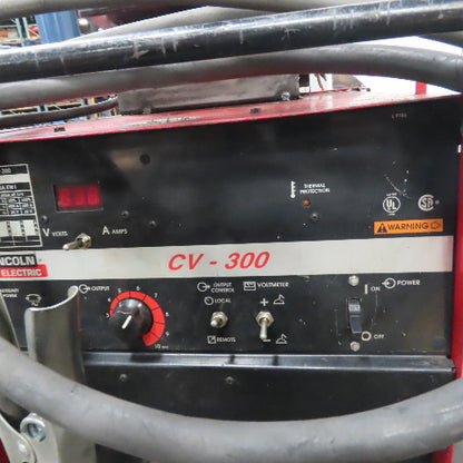 Lincoln CV-300 400A MIG Welder 230/460V 3PH W/ LN-7 Feeder &Wheel Package Tested
