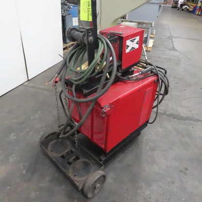 Lincoln CV-300 400A MIG Welder 230/460V 3PH W/ LN-7 Feeder &Wheel Package Tested