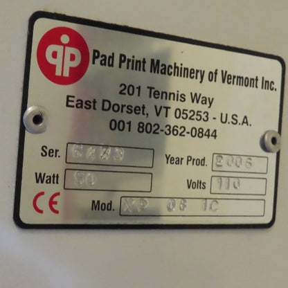Comec XP-08 Inkprint Dual Pad Print Printing Machine 110V 1Ph