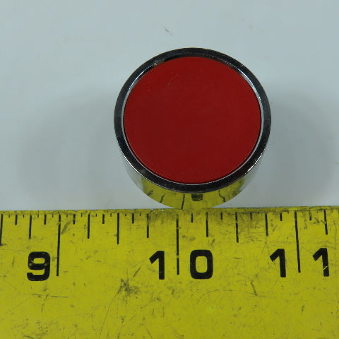 Dalmec 00.79.0191 Red Push Button Operator Chrome Bezel 22mm