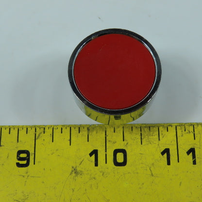 Dalmec 00.79.0191 Red Push Button Operator Chrome Bezel 22mm