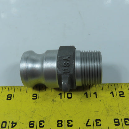 10F Type F Camlock Fitting 1" Male Cam x 1" Male NPT Hose Adapter