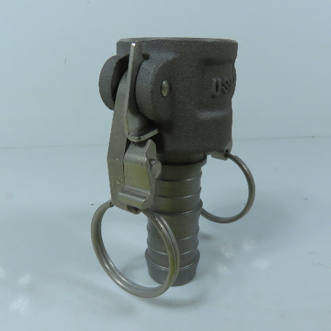 PT Coupling 10C Type C Camlock Coupler 1" Female Cam x 1" Hose Barb Fitting