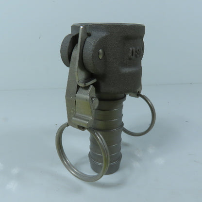 PT Coupling 10C Type C Camlock Coupler 1" Female Cam x 1" Hose Barb Fitting