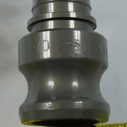 PT Coupling 10E Type E Camlock Adapter 1" Male Cam x 1" Hose Barb Shank Fitting