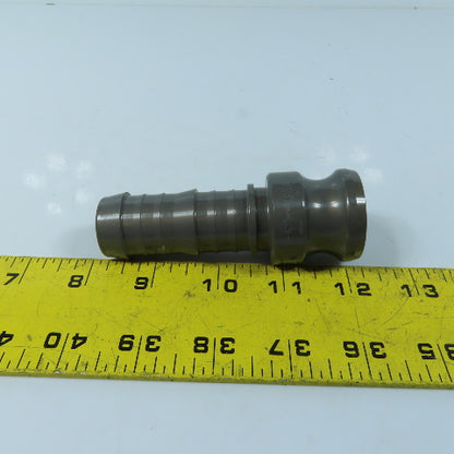 PT Coupling 10E Type E Camlock Adapter 1" Male Cam x 1" Hose Barb Shank Fitting