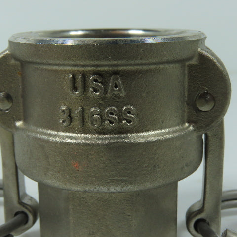 PT Coupling 10D Type D Camlock Coupler 1" Female Cam x 1" Female NPT
