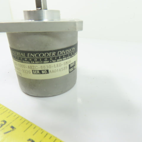 BEI 924-01002-3220 H25D-SS-1000-ABZC-8830-LED-SM18 Rotary Encoder 5VDC 10-Pin