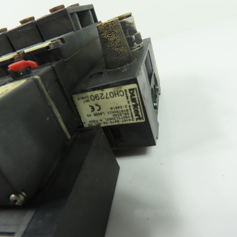 Bürkert 132487F (4) Solenoid Valve 24V W/ CH07290 Manifold Block