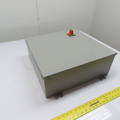 Wiegmann B202007CH 20" x 20" x 7" Electrical Enclosure W/ Back Plate