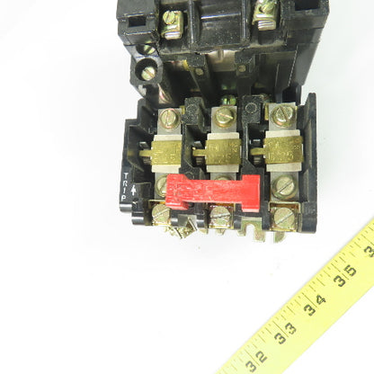 Square D 8536 SAG 12 NEMA Size 00 Magnetic Motor Starter 208V Coil 3Ph 600VAC