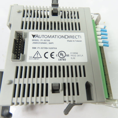 AutomationDirect P1-08TRS 8-Point Relay Output Module 24VDC/120VAC 3A/Pt
