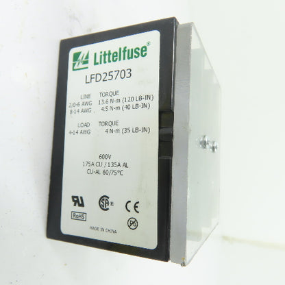 Littelfuse LFD25703 175A 3-Pole Power Distribution Block 600V