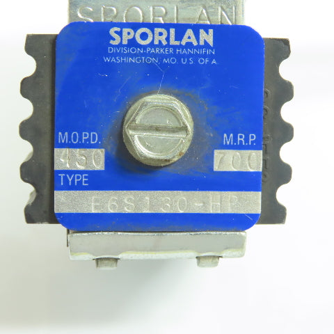 Sporlan E6S130-HP Solenoid Valve 120V Coil 450 MOPD 700 MRP