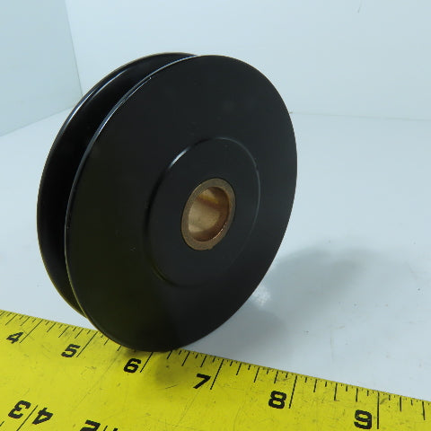 McMaster Carr 3175T44 4" Wire Rope Sheave 3/8" Rope Dia 3/4" Bore Bronze Bearing
