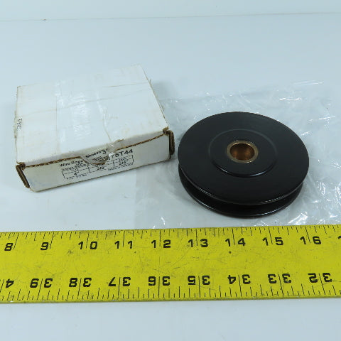 McMaster Carr 3175T44 4" Wire Rope Sheave 3/8" Rope Dia 3/4" Bore Bronze Bearing