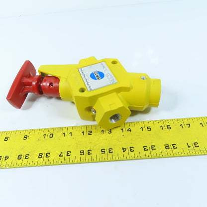 Bimba PIV-20-038/075 Pneumatic Isolation Valve 0-300 PSI 3/8" x 3/4" NPT