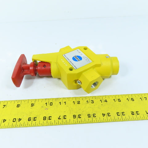 Bimba PIV-20-038/075 Pneumatic Isolation Valve 0-300 PSI 3/8-3/4" NPT