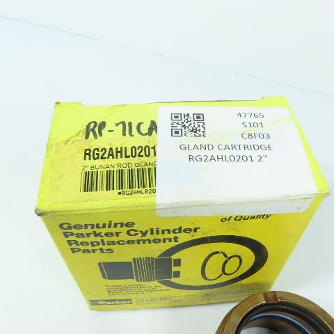 Parker RG2AHL0201 Cylinder Gland Cartridge 2" Buna Rod Gland Assembly