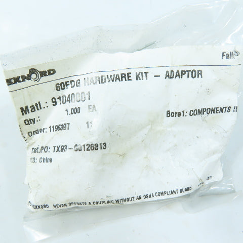 Rexnord 91040001 Falk Freedom 60FDG Coupling Adaptor Hardware Fastener Kit