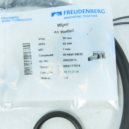 Voith 491.647 A/CYLDP200X825 Cylinder Repair Seal Kit Freudenberg 35x45x7 Wiper