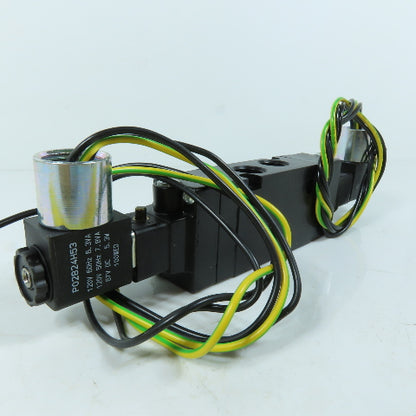 Parker B552ADH53C Directional Air Valve 3/4 Way Dual Solenoid 120VAC 160 PSI