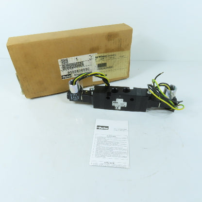 Parker B552ADH53C Directional Air Valve 3/4 Way Dual Solenoid 120VAC 160 PSI