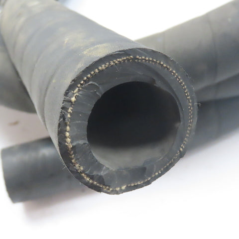 Rubber Vacuum Industrial Hose 16' Long 1.3" ID 2.1" OD 0.37" Wall
