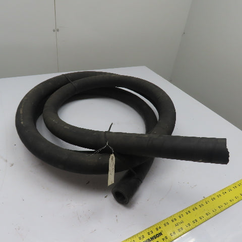 Rubber Vacuum Industrial Hose 16' Long 1.3" ID 2.1" OD 0.37" Wall