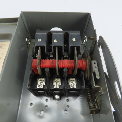 Square D HU-362 60A 3-Pole Non-Fusible Safety Disconnect Switch 600V