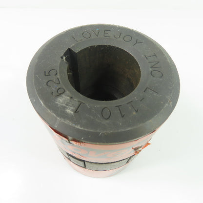 Lovejoy L-110 Flexible Jaw Shaft Coupling Assembly 1.25" To 1.625" Bore